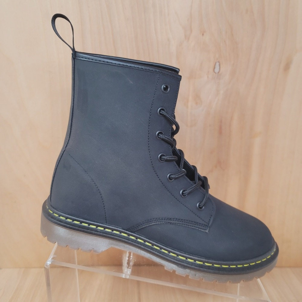 find. Women's Ankle Boots Size 9 M Black Combat Lace Up - Picture 2 of 12